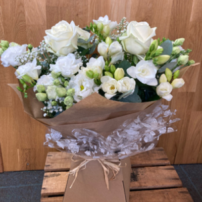 Heaven scent - A very elegant selection of pure white blooms with complimentary foliage.