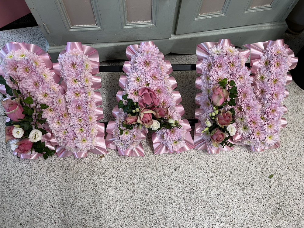 NAN floral letters