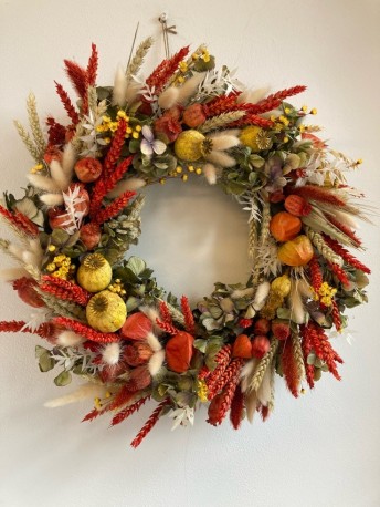 Autumn Dried Flower Wreath